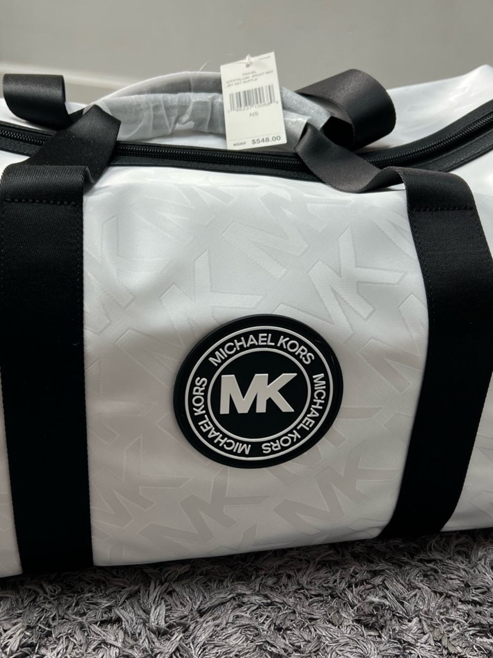 Michael Kors White Duffle Bag - Picture 2 of 7